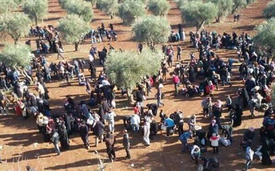 هؤلاء النازحون فروا من القصف الروسي وليس من القصف التركي